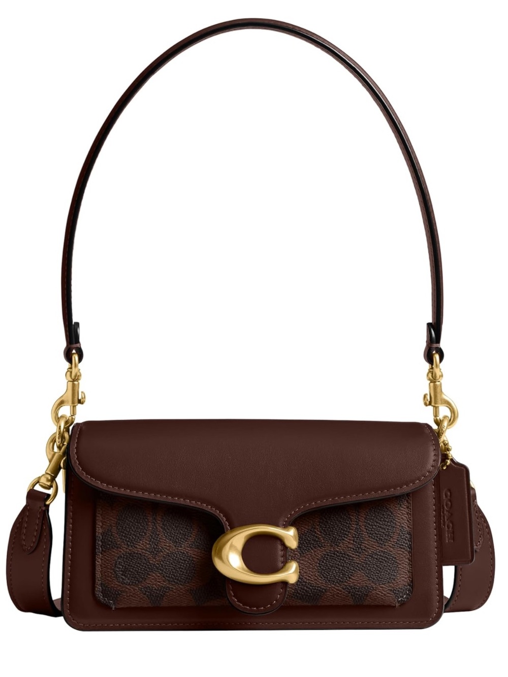 New Coach Maple Leather Tabby 20 Shoulder Bag with Gold 'C' Hardware